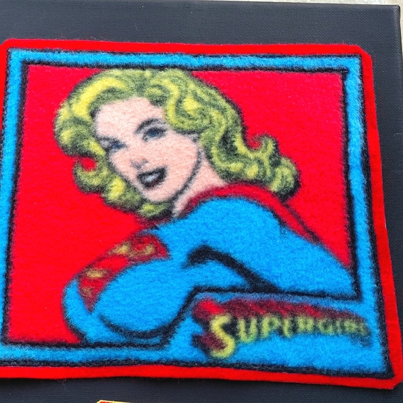 NEW 2 DC SuperGirl Patches/Emblems/Appliqués! Huge 8", Large 5". Iron-On/SewOn - Picture 3 of 10